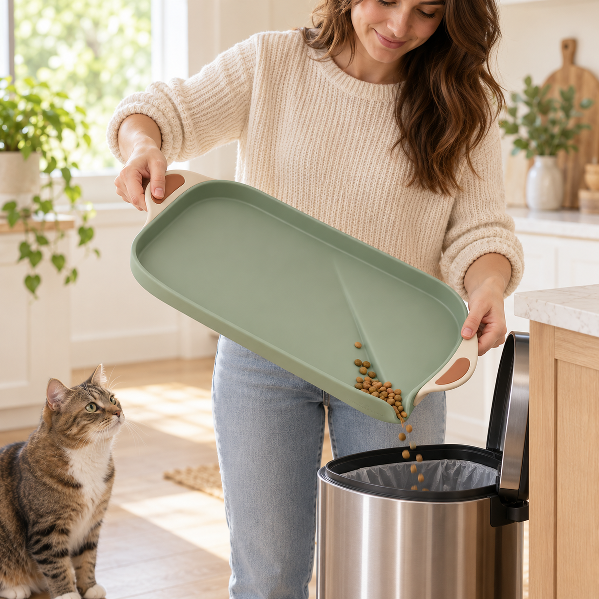 Fold-Pour Feeding Mat