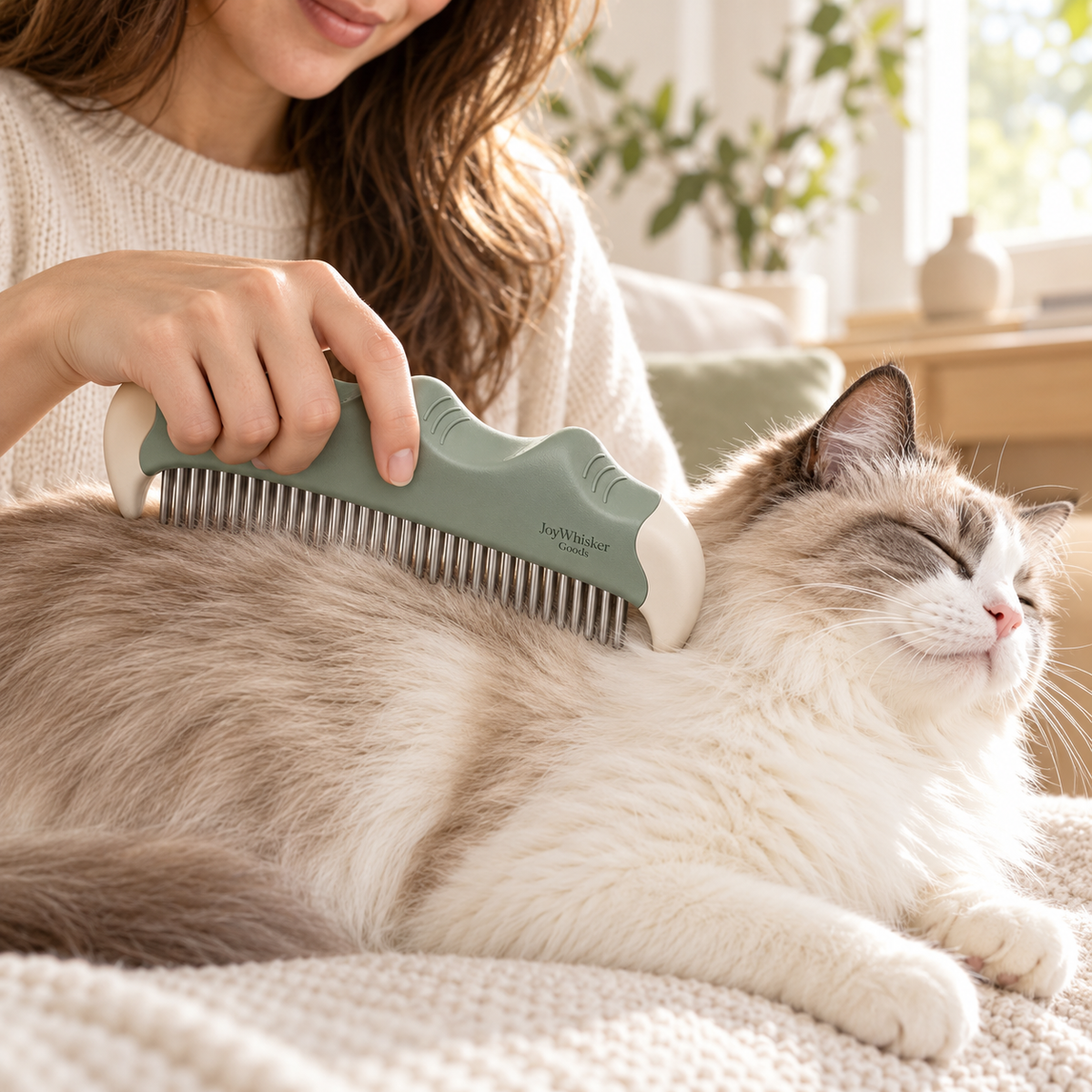 Three-Grip Grooming Comb