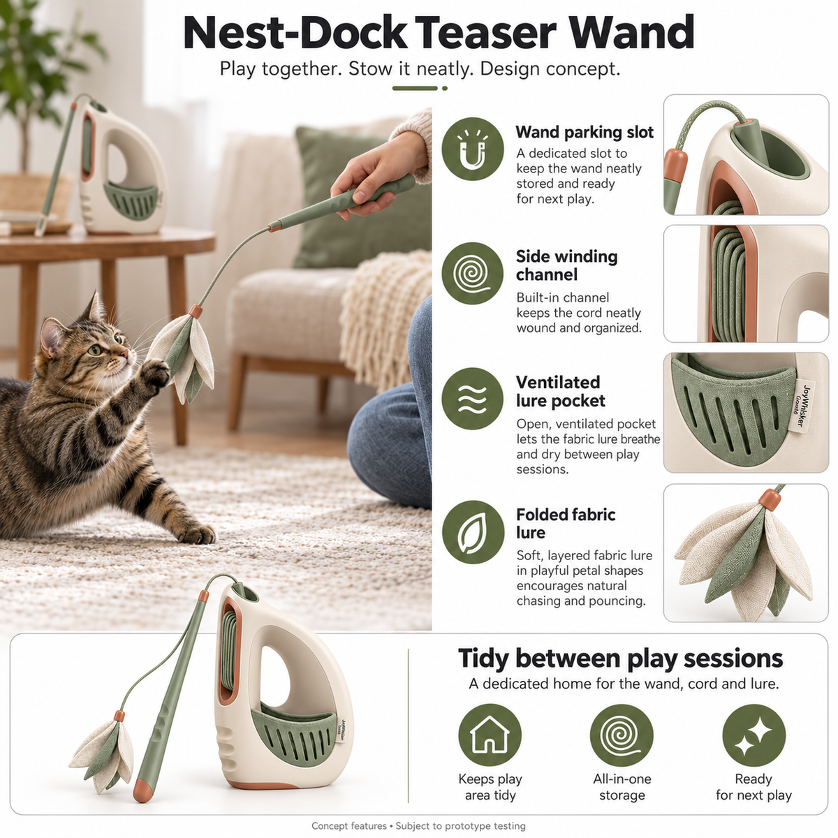 Nest-Dock Teaser Wand