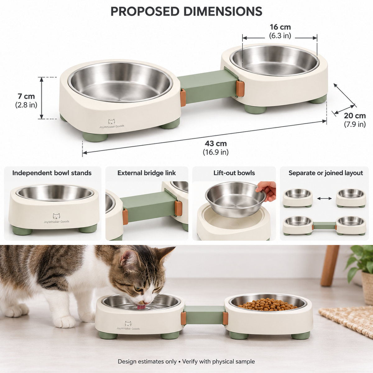 Bridge-Link Twin Bowls