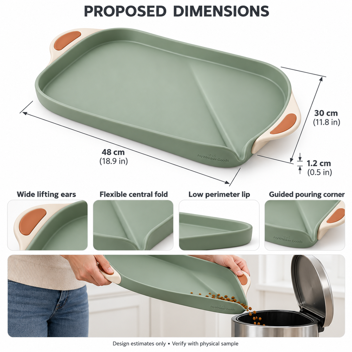 Fold-Pour Feeding Mat